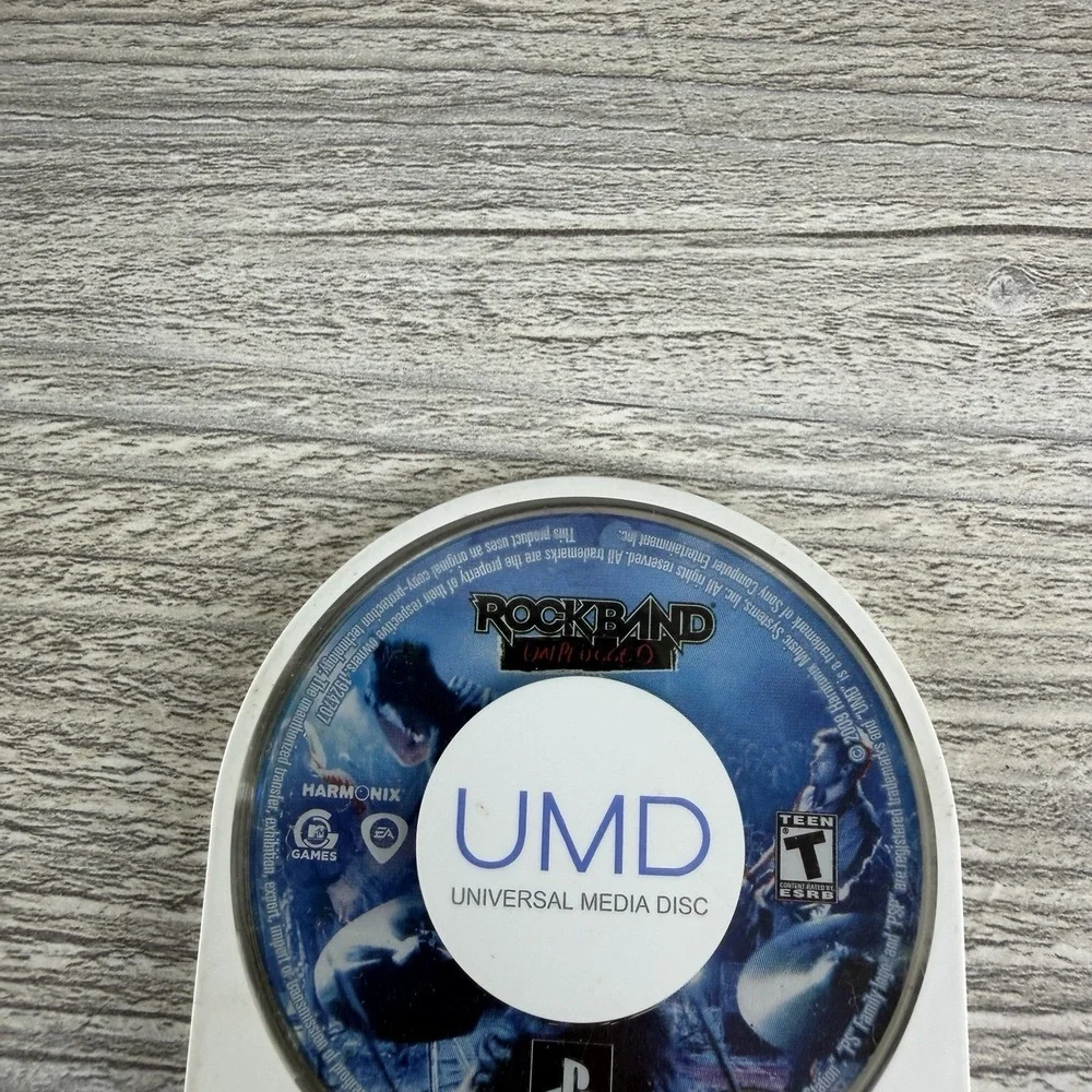 Rock Band Unplugged Sony PSP 2009 Disc Only